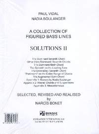 Vidal, P: A Collection of figured Bass Lines (with Solutions) vol.2