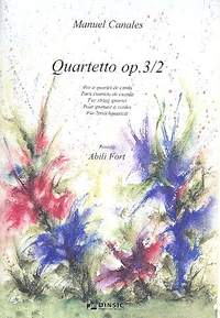 Canales, M: Quartett op.3,2 für 2 Violinen, Viola