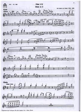 Weber, C M v: Messe G-Dur op.76