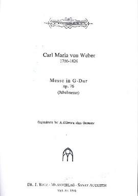 Weber, C M v: Messe G-Dur op.76