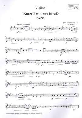 Reimann, I: Kurze Festmesse op.113