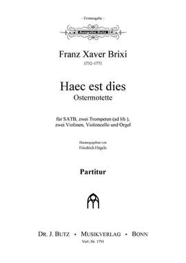 Brixi, F X: Haec est dies
