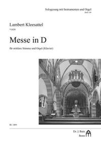 Kleesattel, L: Messe in D