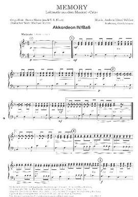 Lloyd Webber, A: Memory - Leitmotiv aus dem Musical "Cats"