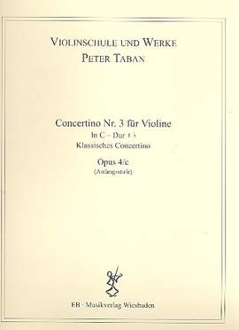 Taban, P: Concertino C-Dur Nr.3 op.4c