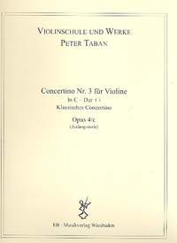 Taban, P: Concertino C-Dur Nr.3 op.4c