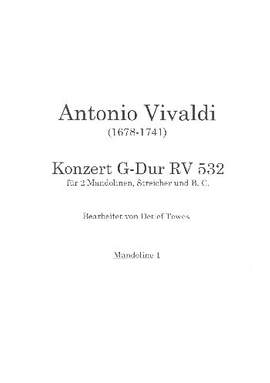 Vivaldi, A: Konzert G-Dur RV532 für 2 Mandolinen,
