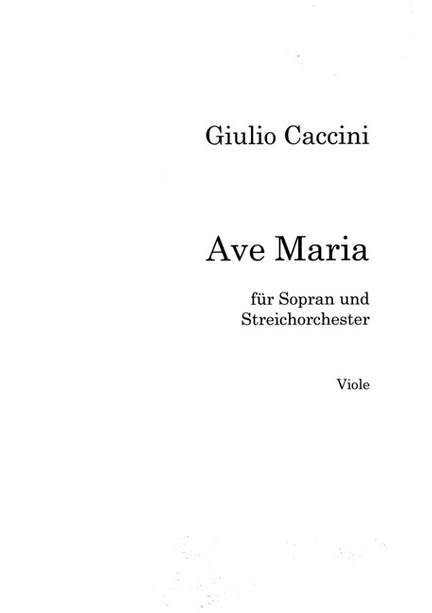 Caccini, G: Ave Maria