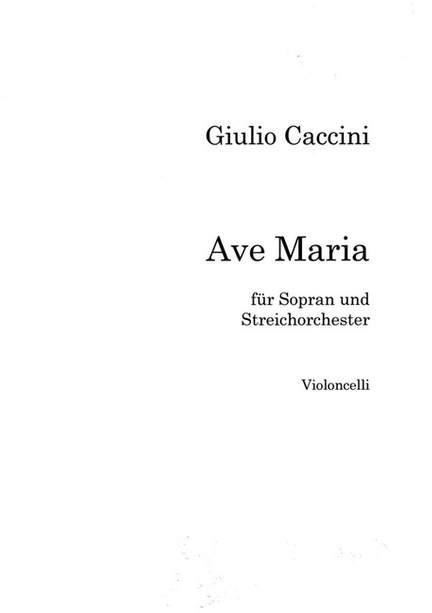 Caccini, G: Ave Maria