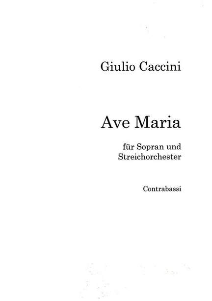Caccini, G: Ave Maria