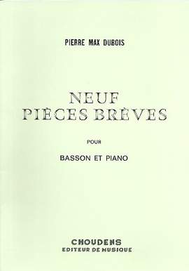 DUBOIS, P M: 9 pieces breves pour