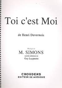 Duvernoy, C: Toi c'est moi edition chant