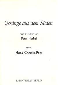 Chemin-Petit, H: Gesänge aus dem Süden nach