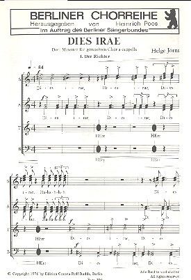 Joerns, H: Dies Irae für gem Chor