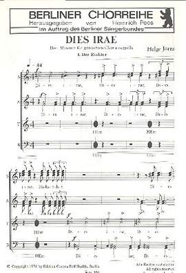Joerns, H: Dies Irae für gem Chor