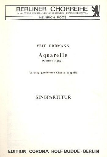 Erdmann-Abele, V: Aquarelle