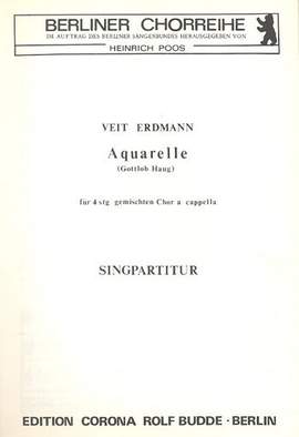 Erdmann-Abele, V: Aquarelle