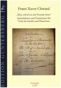 Chwatal, F X: Was soll ich in der Fremde thun op.29