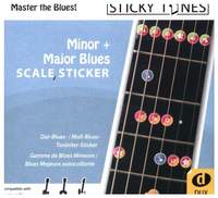 Minor + Major Blues Scale Sticker