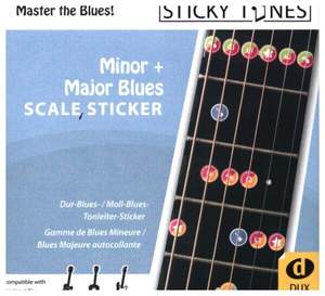 Minor + Major Blues Scale Sticker