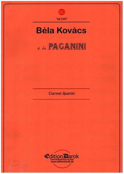 Kovács, B: á la Paganini