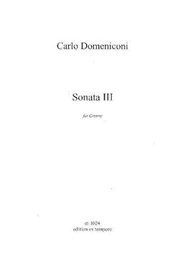 Domeniconi, C: Sonate Nr.3