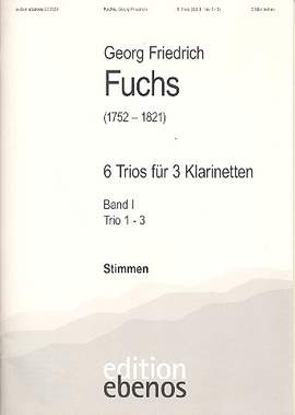 Fuchs, G F: 6 Trios Band 1 (Nr.1-3)
