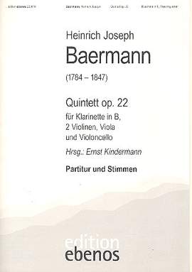 Baermann, H J: Quintett op.22