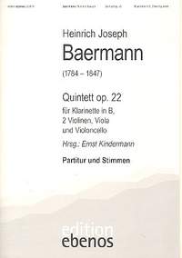 Baermann, H J: Quintett op.22