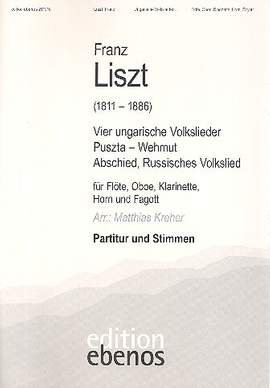 Liszt, F: 4 ungarische Volkslieder für Flöte, Oboe,