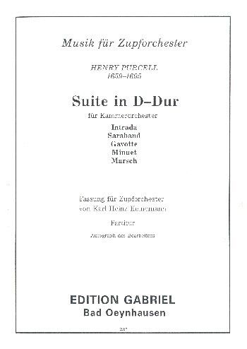 Purcell, H: Suite D-Dur