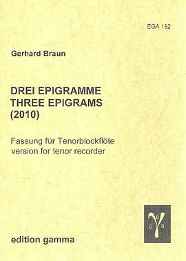 Braun, G: 3 Epigramme