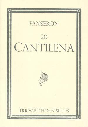 Panseron, A: 20 Cantilena