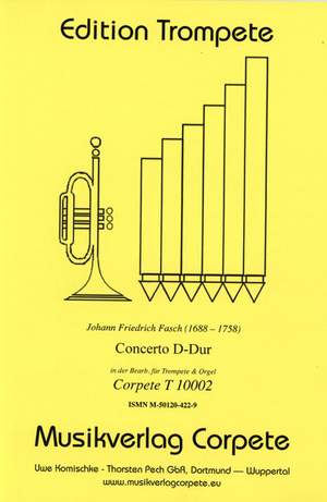 Fasch, J F: Konzert - Fassung in D-Dur