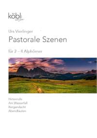 Vierlinger, U: Pastorale Szenen