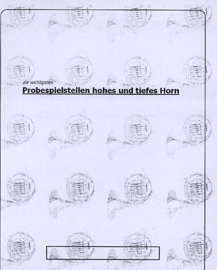 Pflaum, M: Probespielstellen