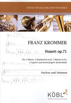 Krommer, F: Nonett op.71 für 2 Oboen, 2 Klarinetten,