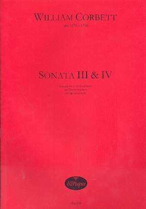 Corbett, W: Sonata op.2,3 und op.2,4 für