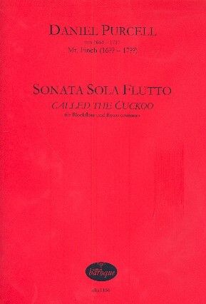 Purcell, D: Sonata sola flutto called the Cuckoo