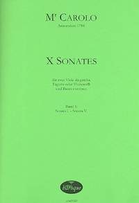 Carolo: 10 Sonaten Band 1 (Nr.1-5)