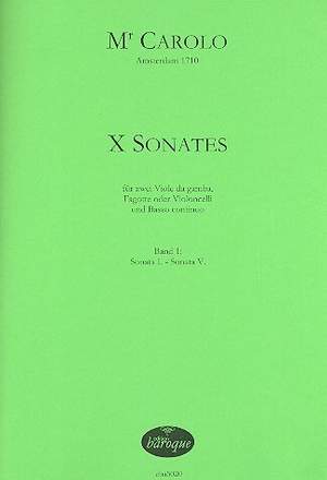 Carolo: 10 Sonaten Band 1 (Nr.1-5)