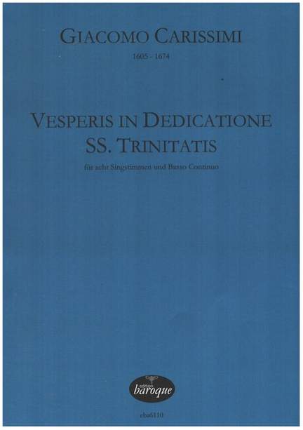 Carissimi, G: Vesperis in Dedicatione SS. Trinitatis