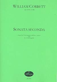 Corbett, W: Sonata seconda für 2 Viole da gamba und Bc