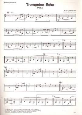 Avsenik, S: Trompeten-Echo für 1-4 Handharmonikas
