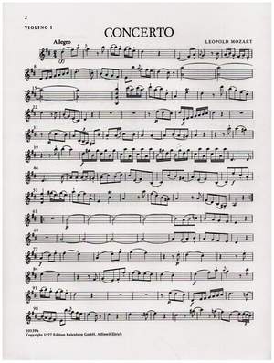 Mozart, L: Konzert D-Dur