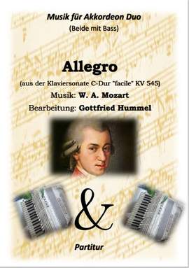 Mozart, W A: Allegro (aus der Klaviersonate C-Dur 'facile' KV545)