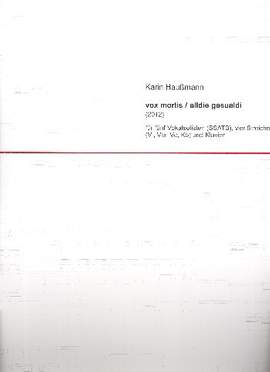 Haußmann, K: Vox mortis / alldie Gesualdi