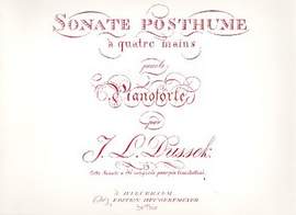 Dussek, J L: Sonate posthume