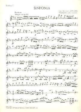 Myslivecek, J: Sinfonia D-Dur