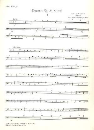 Graupner, C: Konzert e-Moll Nr.35